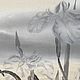Зимородок и ирисы. Картины. Елена Ботвина (Bekky-art). Интернет-магазин Ярмарка Мастеров.  Фото №2