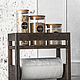Shelf with towel holder made of dark oak. Shelves. Foxwoodrus. Online shopping on My Livemaster.  Фото №2