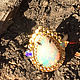 Fire Opal ring 13*9mm silver gold plated. Rings. Urbanstyle. My Livemaster. Фото №6