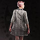 Silver Short Taffeta Dress with Knitted Sleeves «Cosmic». Dresses. mongolia. My Livemaster. Фото №6