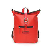 Сумки и аксессуары handmade. Livemaster - original item Backpacks: Leather Women`s Red Helen Mod Backpack Bag. CP34-192. Handmade.