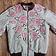 Women's linen bomber jacket with insulation 'Nostalgia'. Bombers. ZanKa. Online shopping on My Livemaster.  Фото №2