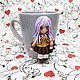 Кружка Канадэ Татибана из  сериала Angel Beats. Кружка в подарок. Сувениры. Подарки близким. Интернет-магазин Ярмарка Мастеров.  Фото №2