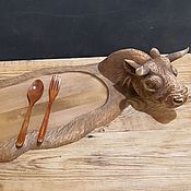 Для дома и интерьера handmade. Livemaster - original item Serving set wooden fork and spoon. Handmade.