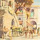 Винтаж: Антикварная картина «Восточный Пейзаж». Картины винтажные. Антиквариат и Винтаж. Интернет-магазин Ярмарка Мастеров.  Фото №2