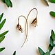 Ассиметричные цветочные серьги глянцевые. Серьги классические. ДЕРЗКАЯ МАТРЁНА Цветочные украшения. Ярмарка Мастеров.  Фото №5