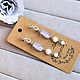 Pendientes de novia con perlas naturales y joyas de cristal, Earrings, Moscow,  Фото №1