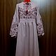 Women's embroidered dress 'Warm sunset' ZHP3-215. Dresses. babushkin-komod. My Livemaster. Фото №6