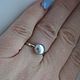Ring with natural mint grey pearls silver. Rings. Little pleasures for every day. My Livemaster. Фото №6