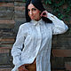 Stylish linen shirt 'Cool August' embroidered blouse, Blouses, Vinnitsa,  Фото №1