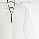 White linen blouse with open edges, Blouses, Tomsk,  Фото №1