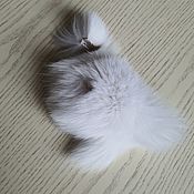 Материалы для творчества handmade. Livemaster - original item Finnish Arctic Fox flap white /natural fur. Handmade.