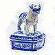 Order Box square Rottweiler Gzhel. Moscow Kerry (porcelaindogs). Livemaster. . Figurine Фото №3