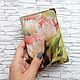 Passport cover, cover (leather) 'Tulips'. Passport cover. Ludmila Krishtal. Online shopping on My Livemaster.  Фото №2