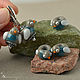 Серьги Голуби из стекла, лэмпворк. Серьги классические. Lampwork Огненные сказки. Татьяна (fiery-tale). Ярмарка Мастеров.  Фото №5