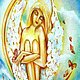 Картина "Ангел новолуния". Картины. Шелковые истории (Ms-LUdaMIla). Ярмарка Мастеров.  Фото №4