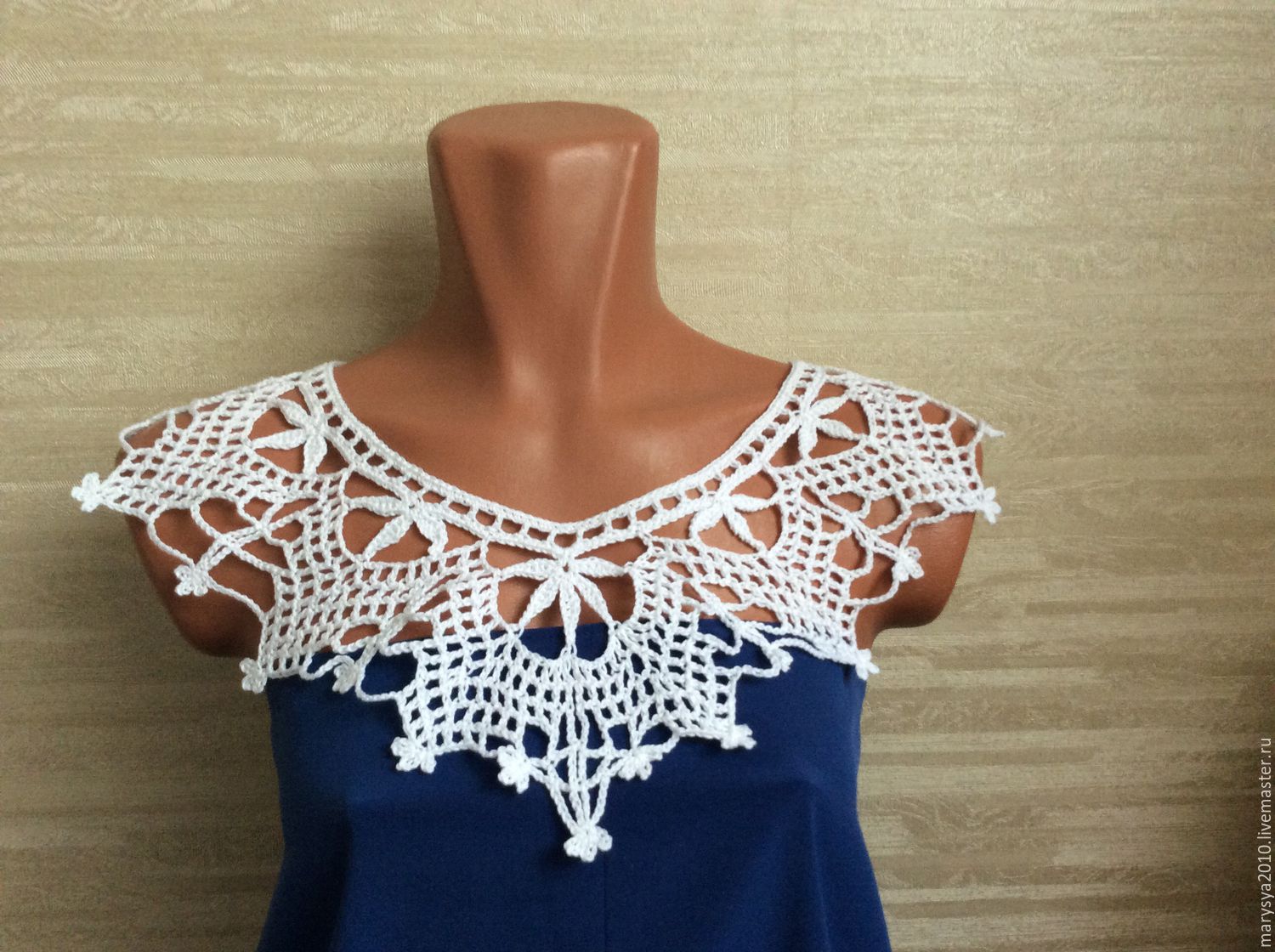 Воротник Крючком На Платье фото 12