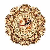 Для дома и интерьера handmade. Livemaster - original item Wooden wall clock 