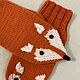 Варежки вязаные Лисы шерстяные. Варежки. Лена Коробова (lazylazyknits). Ярмарка Мастеров.  Фото №5