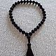 Black agate rosary 33 beads, Rosary, Sergiev Posad,  Фото №1