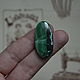 Chrysocolla malachite 34h16h5,5, Cabochons, Balashikha,  Фото №1