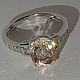 Morganite 2.22 K natural & 925 sterling silver ring. Rings. Gemboutique. Online shopping on My Livemaster.  Фото №2