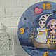 Home decor Clock Picture 'Two in a boat' Handmade. Watch. Simashkevich Svetlana ST. My Livemaster. Фото №5
