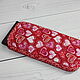 Phone Case, Eyeglass Case, Fabric, Quilted, Hearts. Eyeglass case. Svetlana Textile Bags Backpacks. My Livemaster. Фото №4