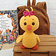 Toy chicken Tutta Karlsson yellow chicken. Stuffed Toys. Вязаные игрушки - Ольга (knitlandiya). My Livemaster. Фото №4