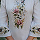 Elegant dress with hand-embroidered 'French chic' last size. Dresses. KVITKA. Online shopping on My Livemaster.  Фото №2