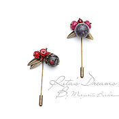 Украшения handmade. Livemaster - original item Little berry brooch-pins for scarf, coat, stole, pin. Handmade.