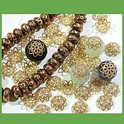 Материалы для творчества handmade. Livemaster - original item Caps for copper beads.pcs. Handmade.