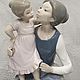 Винтаж: "Мать и дочь", Nao Lladro. Статуэтки винтажные. Елена thing_with_history. Ярмарка Мастеров.  Фото №5