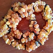 Украшения handmade. Livemaster - original item Amber healing beads. THREE strands of