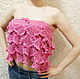 skirt or top,crocheted openwork pattern with ruffles. Skirts. litknit (litknit). Online shopping on My Livemaster.  Фото №2