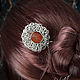 Hairpin for hair with carnelian 'Ginger'. Hairpin. Del-moro. My Livemaster. Фото №6
