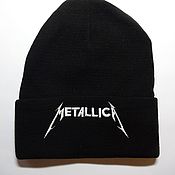 Аксессуары handmade. Livemaster - original item Metallica beanie hat. Handmade.