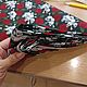 Хлопок черепа и розы, отрез 4 м. Ткани. Ксения Gleamnight bespoke atelier. Ярмарка Мастеров.  Фото №4