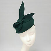 Аксессуары handmade. Livemaster - original item A mini beret in the style of Kate Middleton. Color Emerald. Handmade.