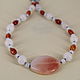 Necklace from natural stones - agate, opal 'charm'. Necklace. Magic box. My Livemaster. Фото №4