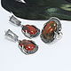 Jewelry Set Ring Earrings Jasper Silver 925 ALS0039. Jewelry Sets. Sunny Silver. My Livemaster. Фото №4