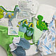 Динозаврик - Подарочный бокс для младенца, Baby box. Подарок новорожденному. Кошака~Вышивака. Ярмарка Мастеров.  Фото №8