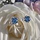 Серьги-пусеты Голубая мечта. Серьги-пусеты. Jewelry fashion. Ярмарка Мастеров.  Фото №12
