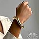 Заказать Браслет массивный позолоченый gold collection. MARIA GUSEVA Fashion Jewelry. Ярмарка Мастеров. . Браслет жесткий Фото №3