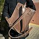 Городской рюкзак для MacBook. Рюкзак из кожи в городском стиле. Рюкзаки. BARCA Leather Craft изделия из кожи (barca-di-carta). Интернет-магазин Ярмарка Мастеров.  Фото №2