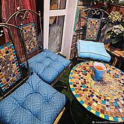 Для дома и интерьера handmade. Livemaster - original item Chairs: Forged chair with mosaic 