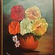 Order Painting ' Bright bouquet ', oil on canvas, Holland. Dutch West - Indian Company. Livemaster. . Vintage paintings Фото №3