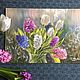  Oil painting ' Hyacinths - energy of spring». Pictures. Fine Art for Joy. My Livemaster. Фото №6