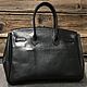 Сумка кожаная по лекалам Birkin 35. Классическая сумка. Мастерская аксессуаров «LINDA». Интернет-магазин Ярмарка Мастеров.  Фото №2