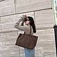 Шоппер из замши. Сумка-шоппер. Shapely Bags - Сумки с душой Питера. Интернет-магазин Ярмарка Мастеров.  Фото №2